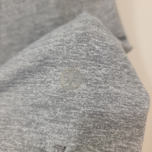 Lululemon Dhanurasana Crop Ruched Side Cutout Leggings in Heathered Gray‎ Size 6 - Picture 4 of 5